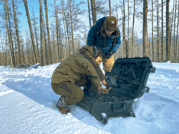 大興安嶺熱成像無(wú)人機(jī)捕捉到鹿科動(dòng)物影像(圖1)